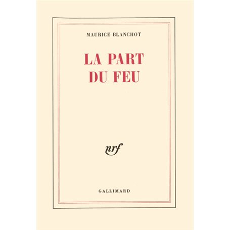 La Part du feu