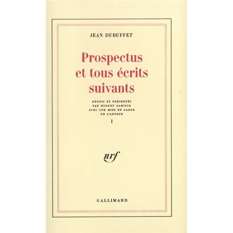 Prospectus et tous écrits suivants