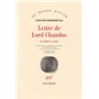Lettre de Lord Chandos et autres essais