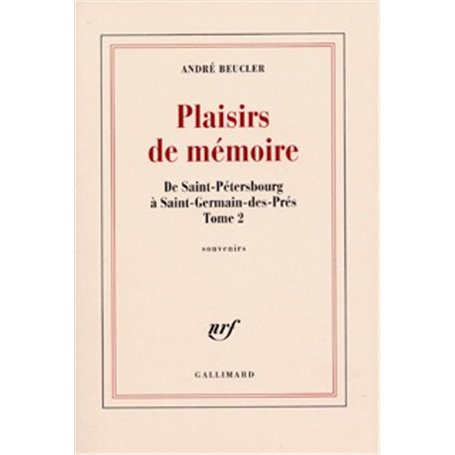Plaisirs de mémoire