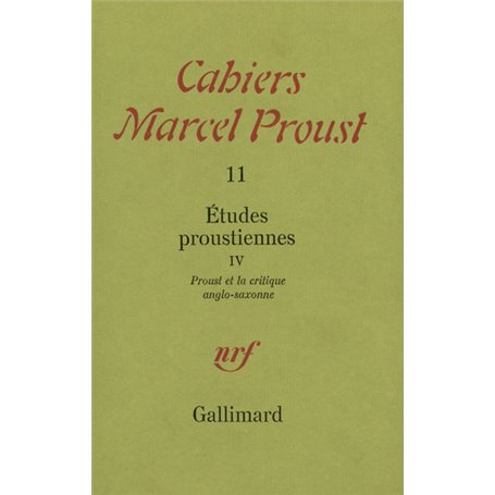Études proustiennes