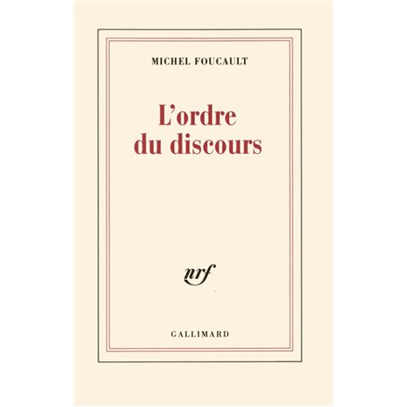 L'ordre du discours