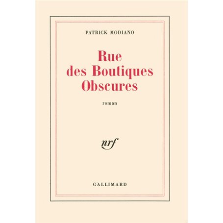 Rue des Boutiques Obscures