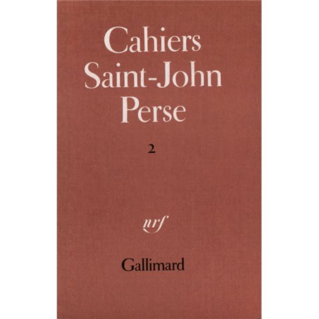 Cahiers Saint-John Perse