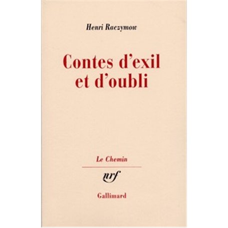 Contes d'exil et d'oubli