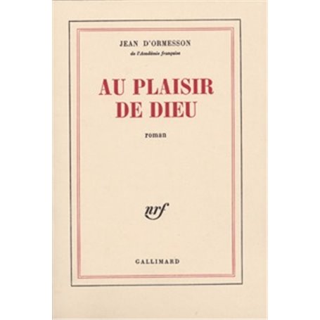 Au plaisir de Dieu