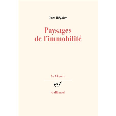 Paysages de l'immobilité