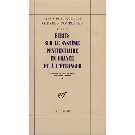 Écrits sur le système pénitentiaire en France et à l'étranger