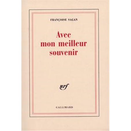 Avec mon meilleur souvenir