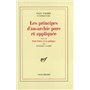 Les principes d'an-archie pure et appliquée
