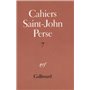 Cahiers Saint-John Perse