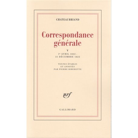 Correspondance générale