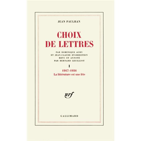 Choix de lettres