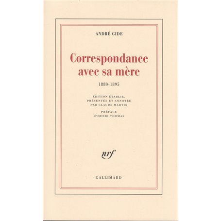 Correspondance avec sa mère