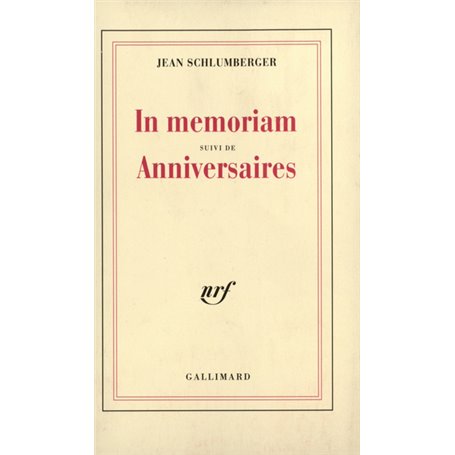 In memoriam / Anniversaires