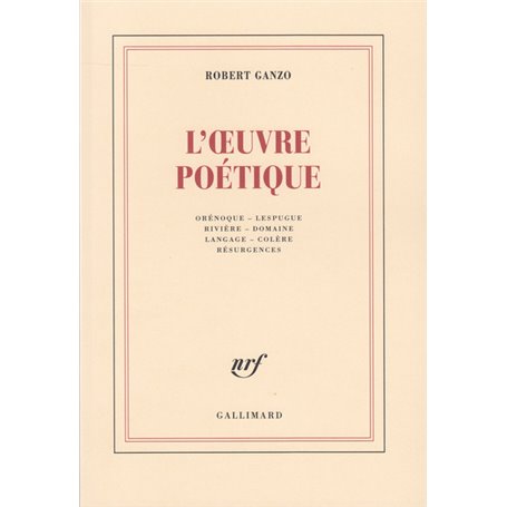 L'uvre poétique