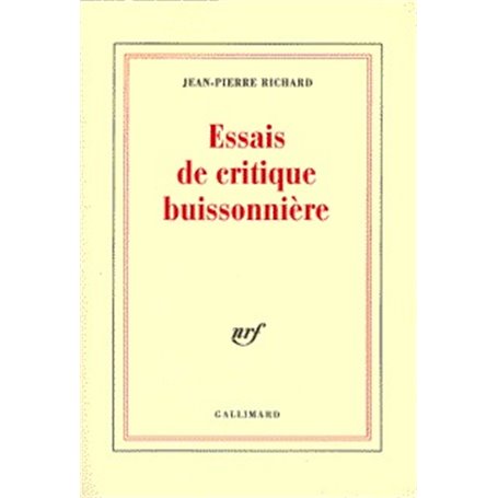 Essais de critique buissonnière