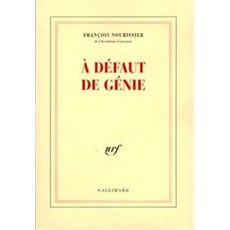 À défaut de génie