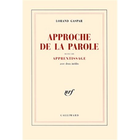 Approche de la parole/apprentissage