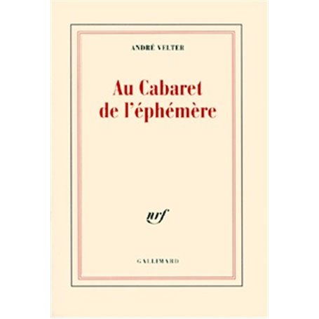 Au Cabaret de l'éphémère