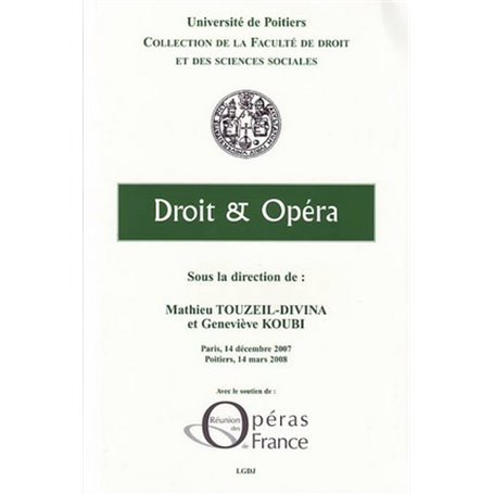 DROIT ET OPÉRA
