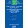 les mutations de la chambre de l'instruction. propositions pour une reconstructi