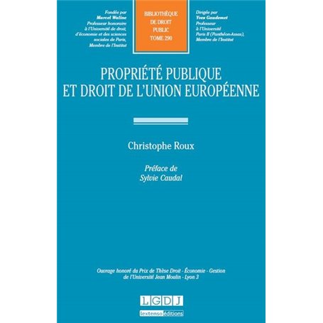 PROPRIÉTÉ PUBLIQUE ET DROIT DE L'UNION EUROPÉENNE