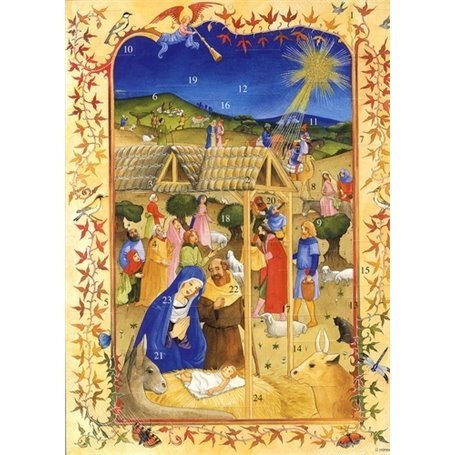 CALENDRIER DE L AVENT Adoration des bergers Adam