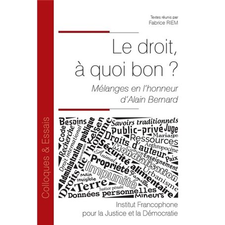Le droit, à quoi bon ?