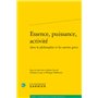 Essence, puissance, activité