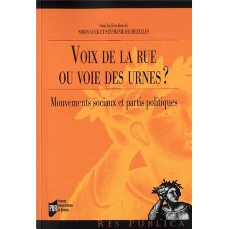VOIX DE LA RUE OU VOIE DES URNES
