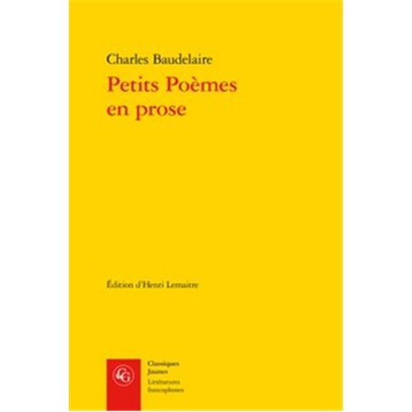 Petits Poèmes en prose