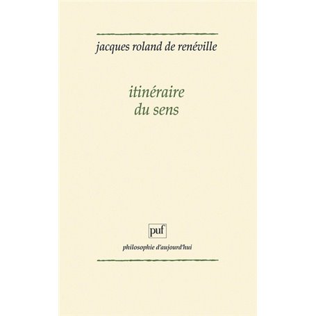 Itinéraire du sens