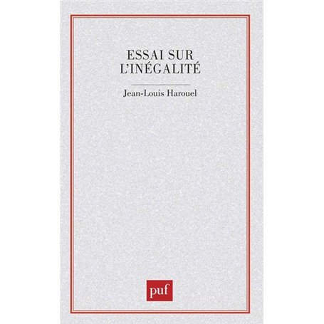 Essai sur l'inégalité