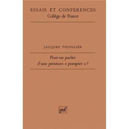 Peut-on parler d'une peinture « pompier » ?