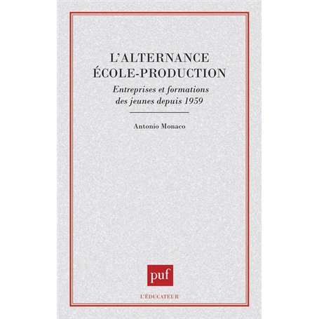 L'alternance école-production