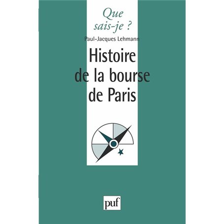 Histoire de la bourse de paris