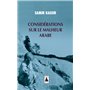 Considérations sur le malheur arabe