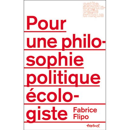 Pour une philosophie politique écologiste