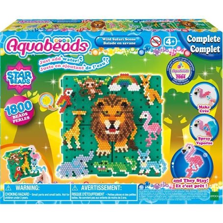 Jeu de perle à repasser - AQUABEADS - 31968 - Balade en savane