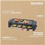 SEVERIN RG9646 Appareil a raclette 8 personnes 1 400 W - Plaque de cui