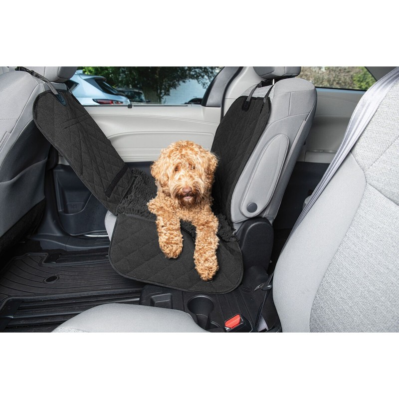 Image secondaire de Housse de Protection pour Siège Auto Individuel pour Animaux de Compagnie Dog Gone Smart 112 x 89 cm Noir Plastique