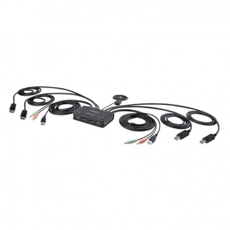 Startech.com C2-DD46-UA2-CBL-KVM commutateur écran, clavier et souris Noir