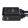 Startech.com C2-H46-UAC-CBL-KVM commutateur écran, clavier et souris Noir
