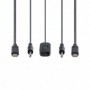 Startech.com C2-D46-UC2-CBL-KVM commutateur écran, clavier et souris Noir