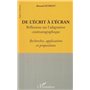 De l'écrit a l'écran