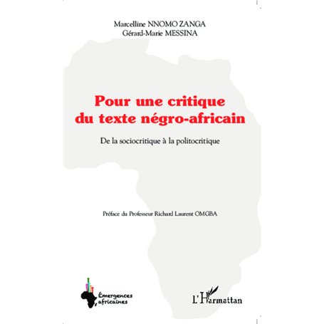 Pour une critique du texte négro-africain