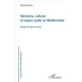 Mémoires, cultures et espace public en Méditerranée