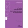 La fonction du développement dans le droit international des investissements