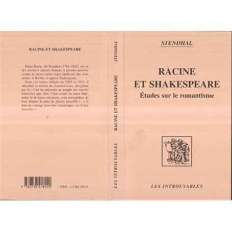 Racine et Shakspeare